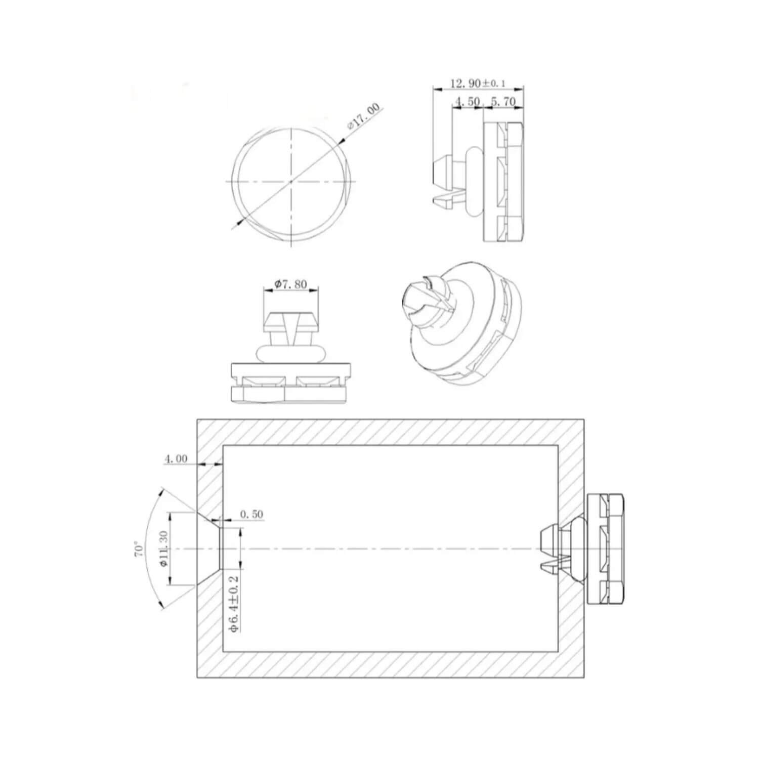 Respiro / Válvula de Ventilação para Módulos Eletrônicos - Imagem 3